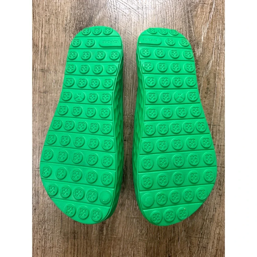 G/FORE Fore Play Skull & T's Slide Sandals Green Mens Size 11 Waterproof Golf
